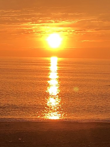 夕日