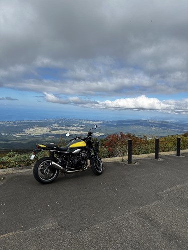 バイク ソロツーリング 山形県の鳥海山