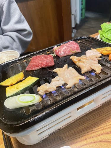 焼肉　就職祝い