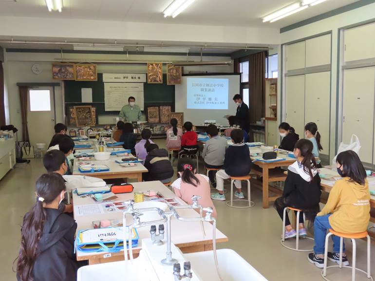 長岡市立栖吉小学校「ものづくり体験教室」